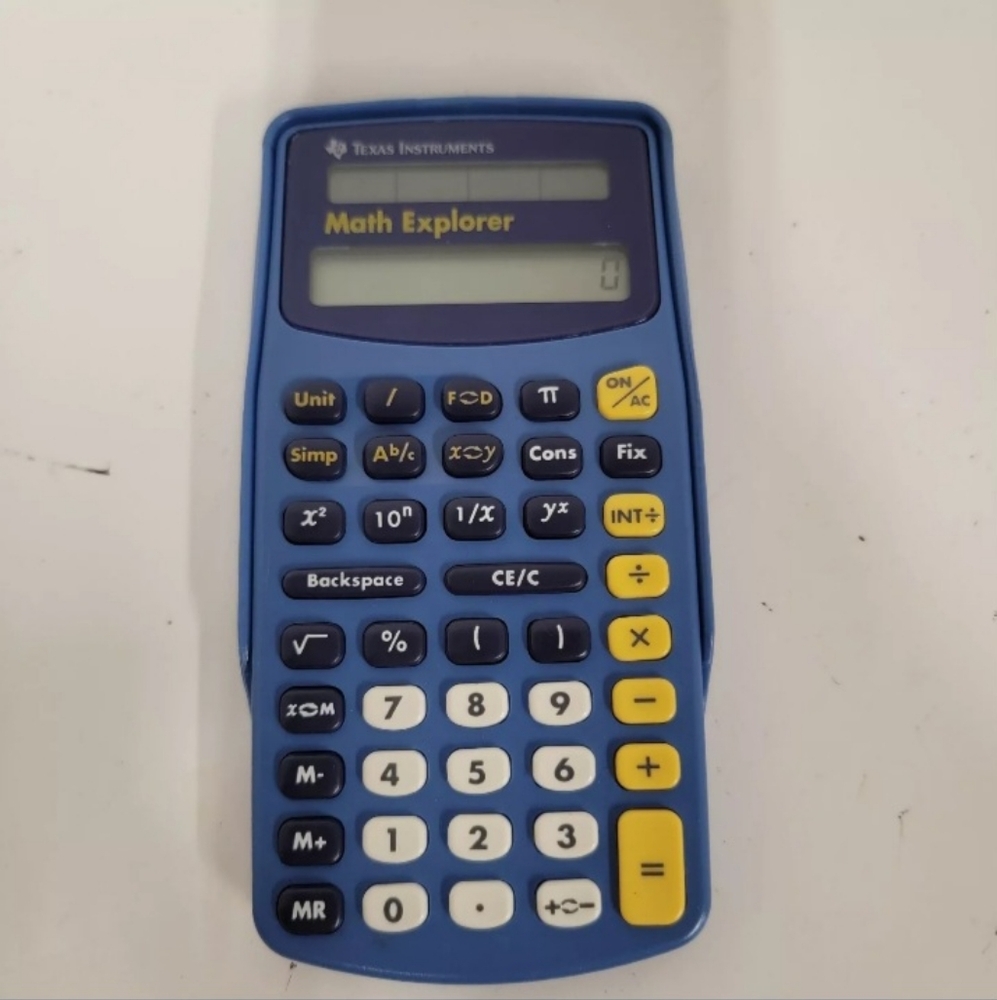Texas Instruments Blue Math Explorer T2‎ Scientific Solar Calculator - Picture 3 of 4
